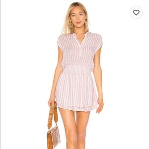 Summer dress, pink & white stripe